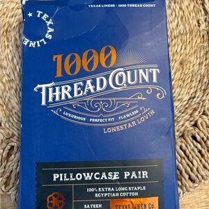 New Texas Linen Co. 1000 thread count Pair set